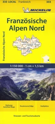 Francie: Francouzské Alpy sever (č. 333) mapa