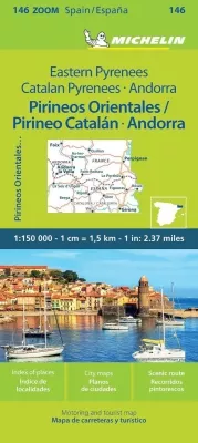 Andorra, východní Pyreneje (č. 146) mapa