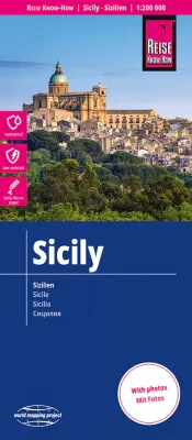 Sicílie - mapa odolná