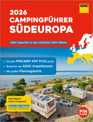 Jižní Evropa - průvodce kempy ADAC 2026