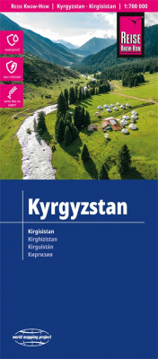 Kyrgyzstán - mapa odolná