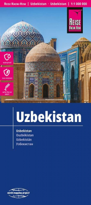 Uzbekistán - mapa odolná