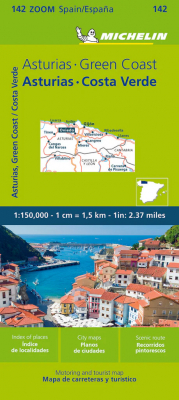 Španělsko: Asturie, Costa Verde (č. 142) mapa