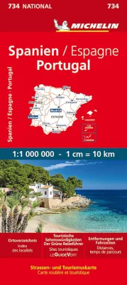 Španělsko a Portugalsko (č. 734) mapa