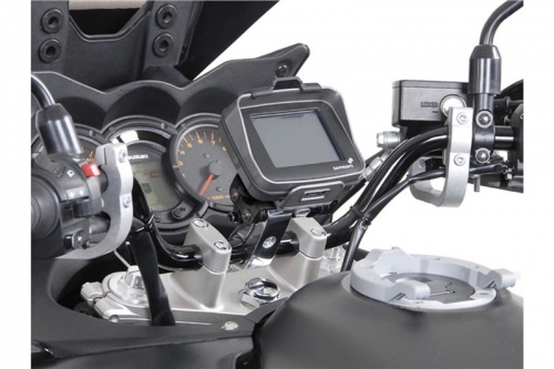 Držák GPS na řidítka 32 mm stříbrný