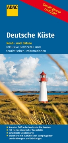 Německé pobřeží - mapa