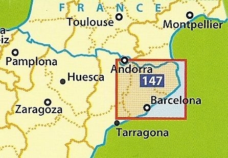 Španělsko: Costa Brava, Barcelona a okolí (č. 147) mapa
