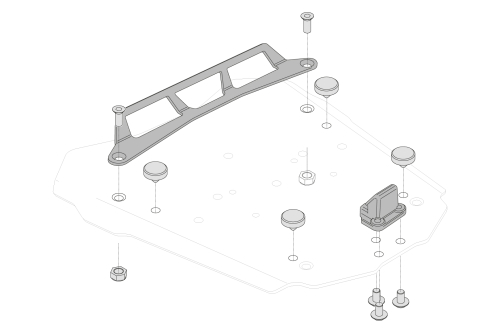 adapter pro Givi Monolock na steel-rack