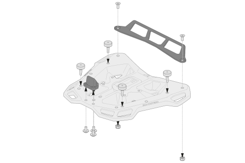 Sada adaptéru pro Adv.Rack  pro Givi/Kappa Monolock.