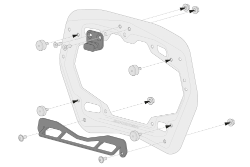 Adapter pro kufry Shad na PRO nosič SW