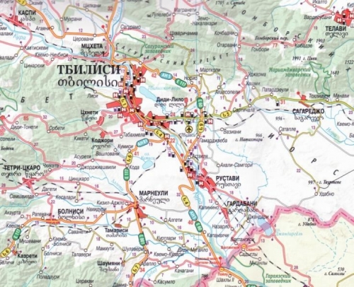 Gruzie - automapa