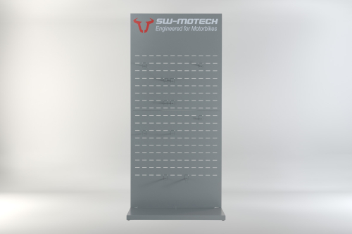 Sales display wall with mounting Theme: Waterproof and accessories. Part 1.
