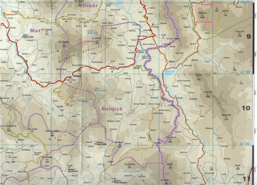 Albánie - mapa odolná
