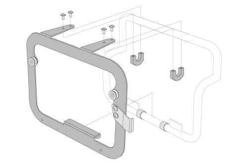 Adapter pro orig. nosiče BMW R 1200 GS Adv. do roku 2013.