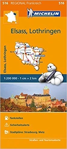 Francie: Alsasko-Lotrinsko (č. 516) mapa