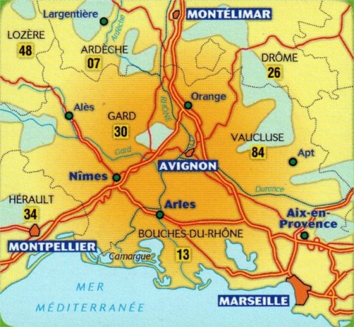 Francie: Provence Camargue (č. 113) mapa