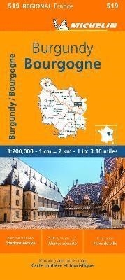 Francie: Burgundsko (č. 519) mapa