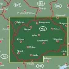 Makedonie - mapa