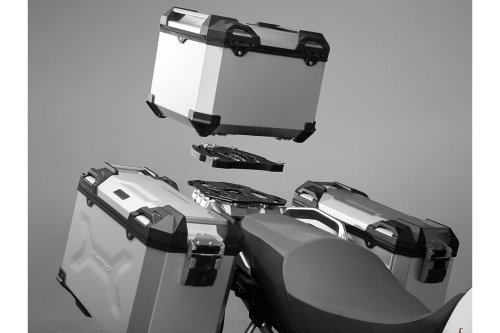 kufr TraX Adventure 38 L top box stříbrný