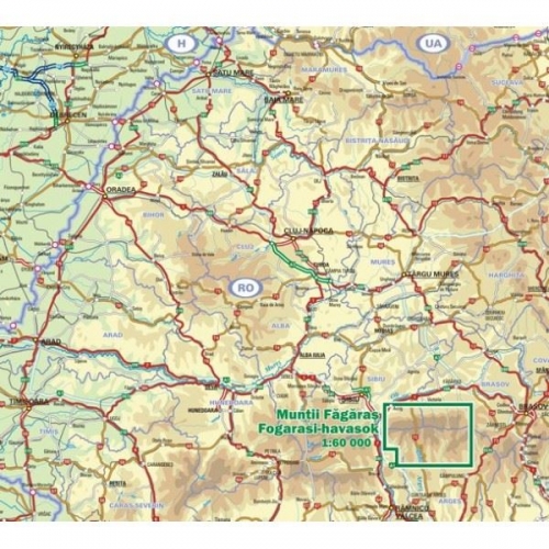 Rumunsko Fagaraš - mapa