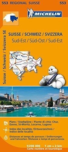 Švýcarsko: jihovýchod (č. 553) mapa