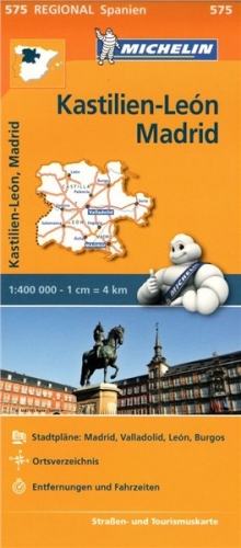 Španělsko: Kastilie-León, Madrid (č. 575) mapa
