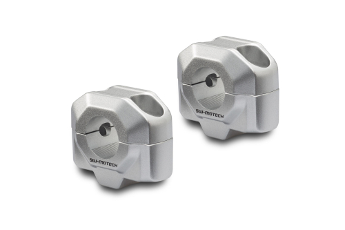 zvýšení řídítek  22 mm H = 20 mm. stříbro.