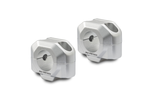 zvýšení řídítek  28 mm H = 20 mm. stříbro.