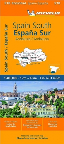Španělsko: Jih - Andalusie (č. 578) mapa