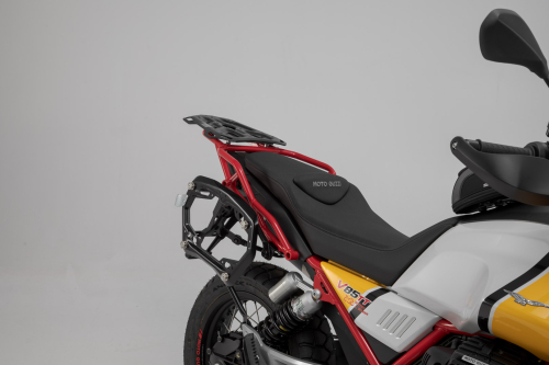 sada kufrů TraX -stříbrný 37/45 l. Moto Guzzi V85 TT (19-).