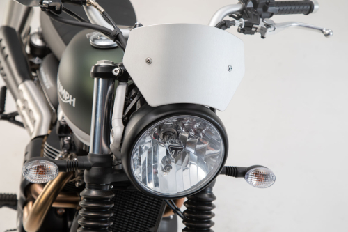 přední štítek stříbrný, Triumph Street Scrambler 900 (16-).