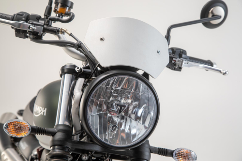 přední štítek stříbrný, Triumph Street Scrambler 900 (16-).