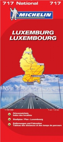 Lucembursko (č. 717) mapa