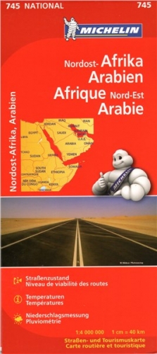 Severovýchodní Afrika a Arábie (č. 745) mapa