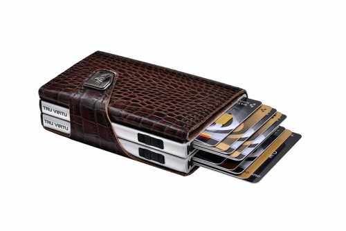 Peněženka Tru Virtu Click & Slide Twin kožená