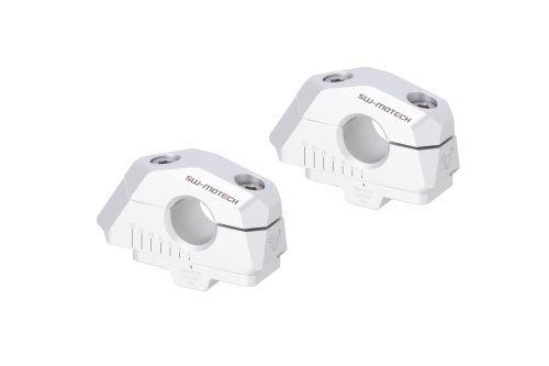 vario zvýšení řídítek o průměru 22mm, H 25, stříbrn možné posunutí dozadu 5/10/15/20/25/30