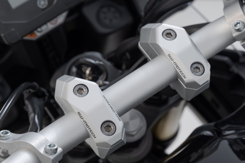 variabilní zvýšení řídítek o průměru 28mm, H 28, stříbrné