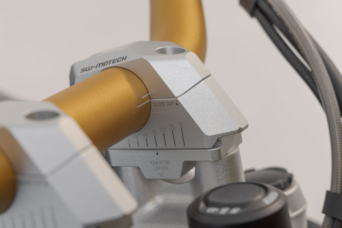 variabilní zvýšení řídítek o průměru 32mm, H 32, stříbrné