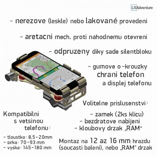 Držák telefonu LSAdventure 4.0