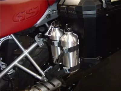 Láhve hliníkové 2x0,6 litru s držákem