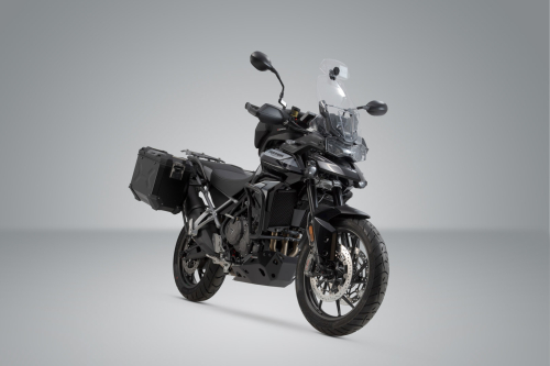 TRAX ADV aluminium case system Black. 45/37L. Triumph Tiger 900/GT/Rally/Pro.
