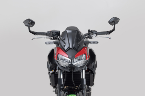 zrcátka do konců řídítek Kawasaki Z650 (16-), Z7 Hybrid (23-).