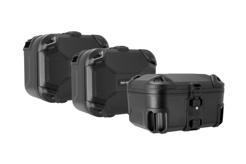 Adventure set DUSC Black. BMW R 1300 GS . BMW top case holder.
