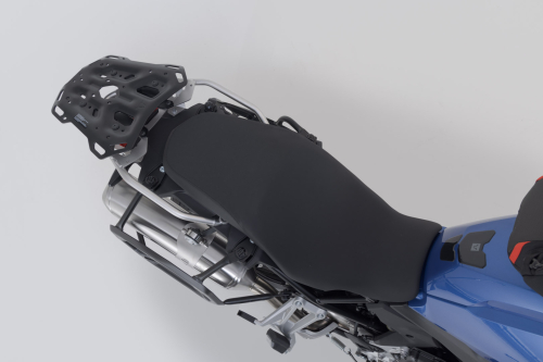 Adventure set DUSC with top case XL Black. BMW F 750/800/850 GS. For stainl. steel