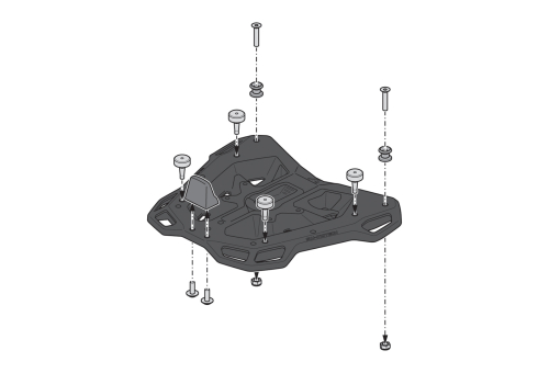 DUSC XL top case system Black. 55 l. Ducati Multistrada V4 models (20-).