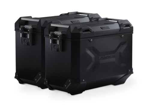 TRAX ADV aluminium case system Black. 45/45 l. BMW R 1300 R / R 1300 RS (25-).
