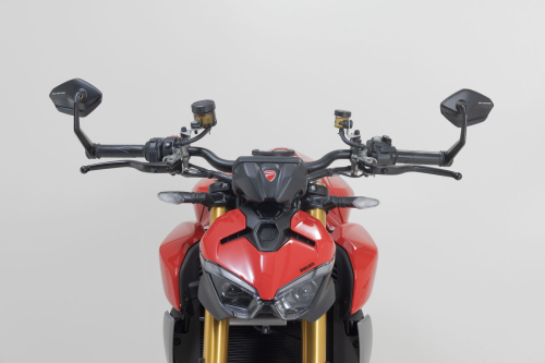 zrcátka do konců řídítek  Aprilia, Ducati, Honda, KTM, Yamaha models.