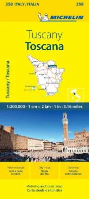Itálie: Toskánsko (č. 358) mapa