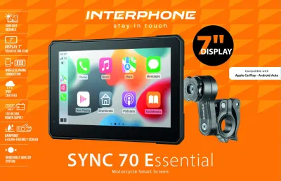Interphone RideSync 70 Essential - zrcadlení na motorku
