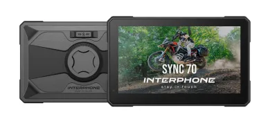 Interphone RideSync 70 - zrcadlení na motorku